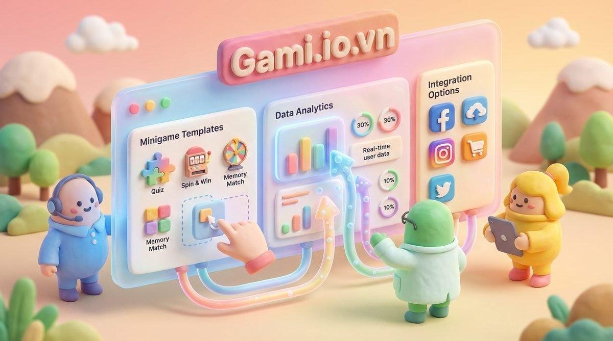 Nền tảng Gami.io.vn tạo và quản lý Minigame tương tác sự kiện dễ dàng